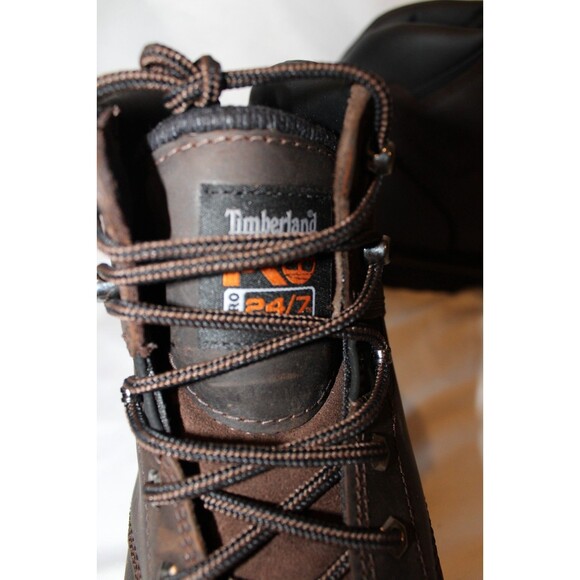 Timberland PRO Men's PIT BOSS 6" Soft Toe Work Boots Dr. Brown Sz 10.5 NIB - Picture 7 of 7